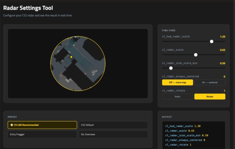 Best CS2 Radar Settings Guide - CS LAB