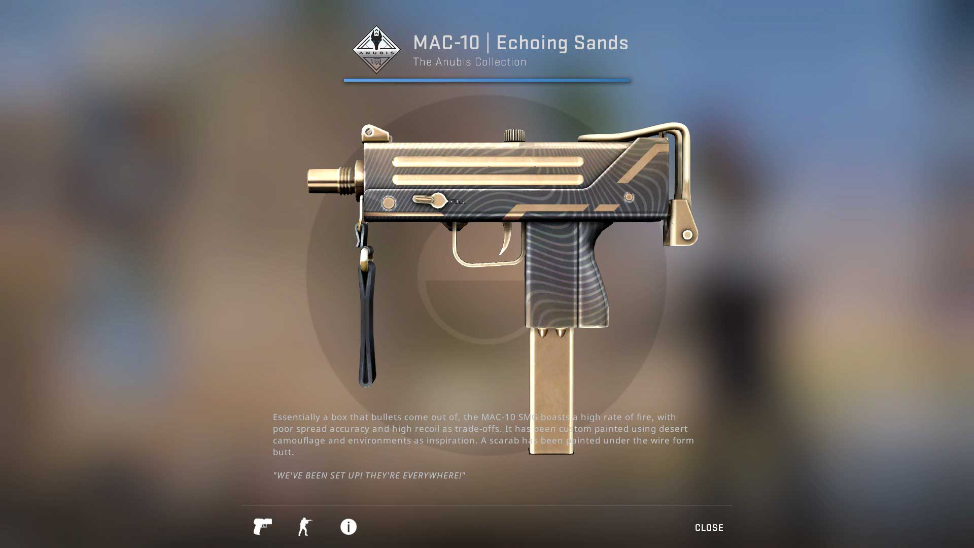 MAC-10 Echoing Sands csgo skin