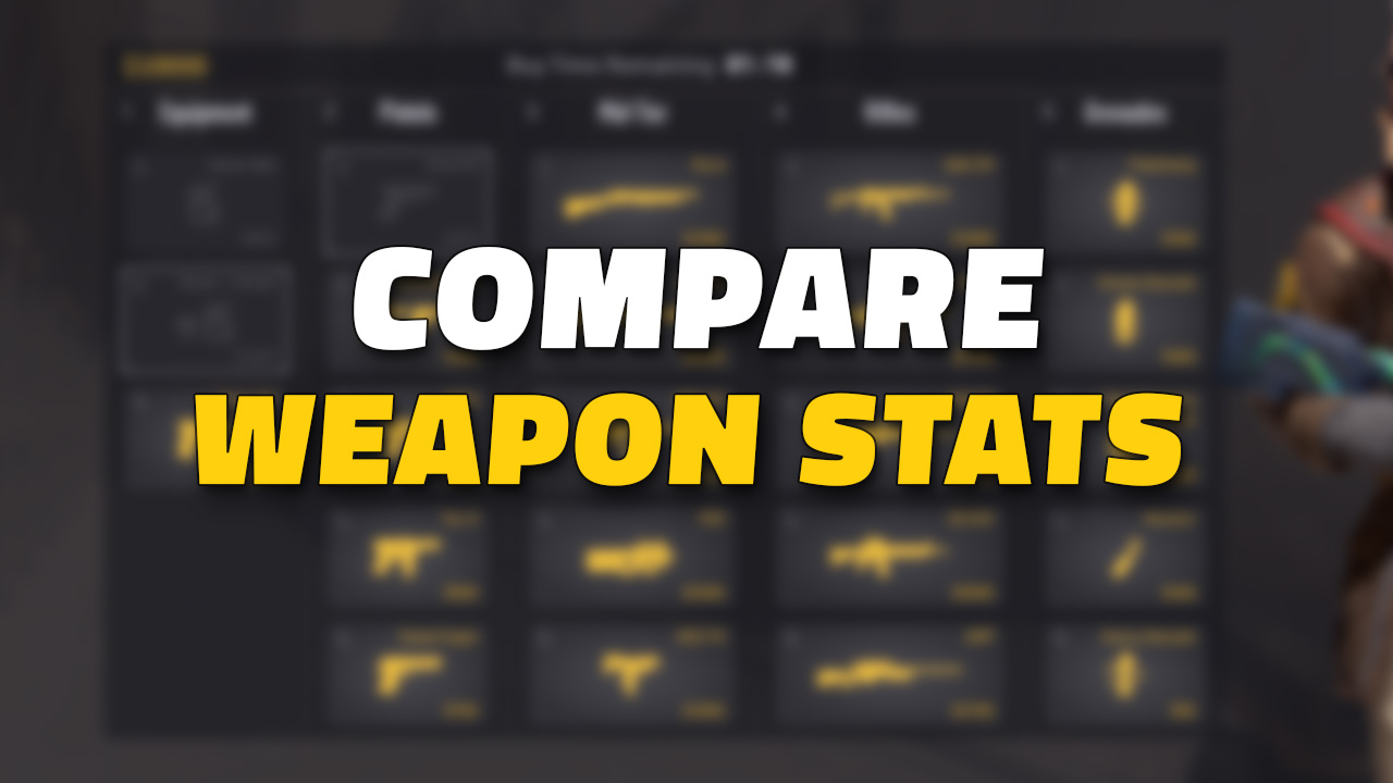 CS2 Weapon Stats Comparison Tool