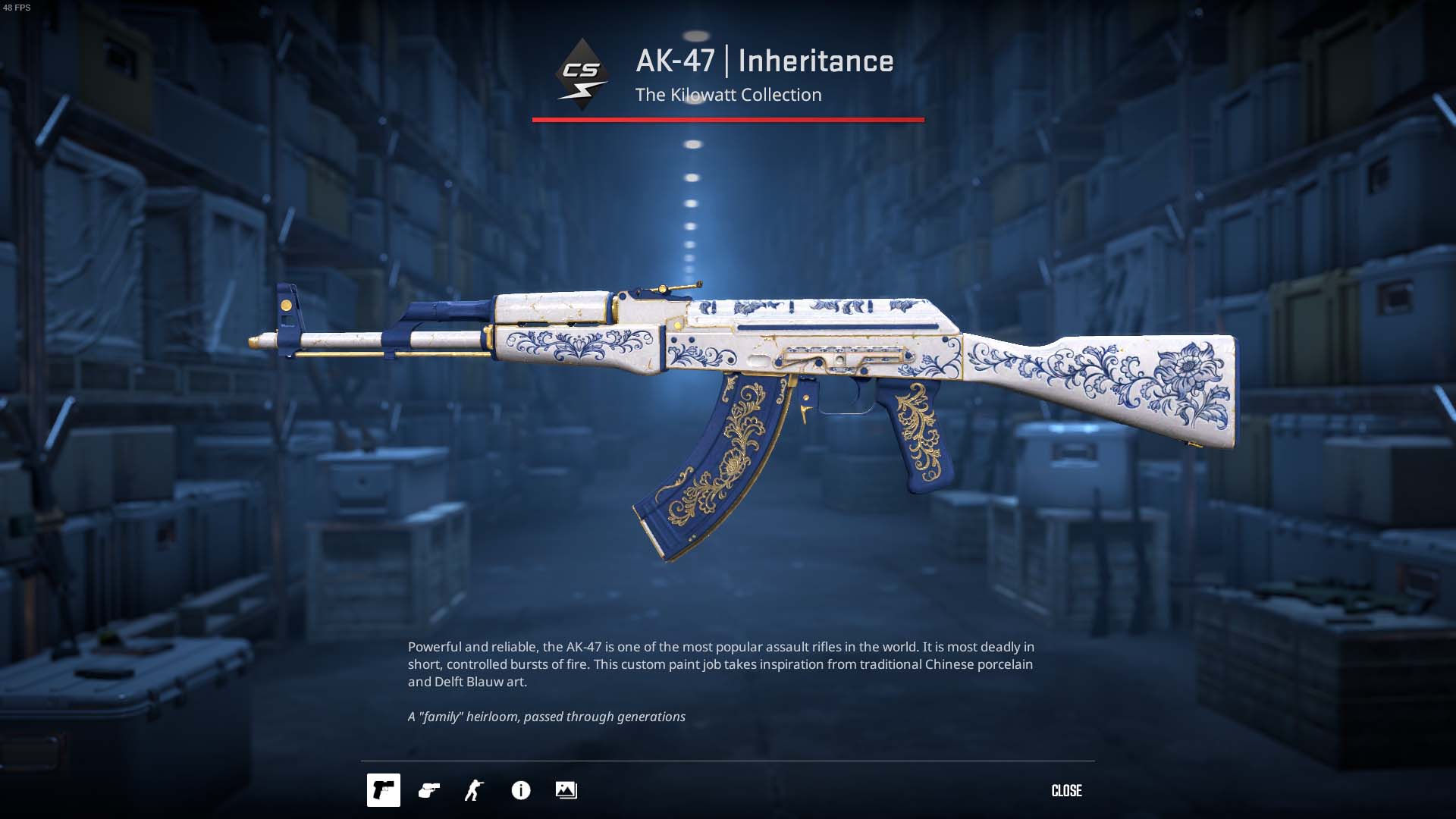 AK-47 Inheritance, cs2 kilowatt case skin