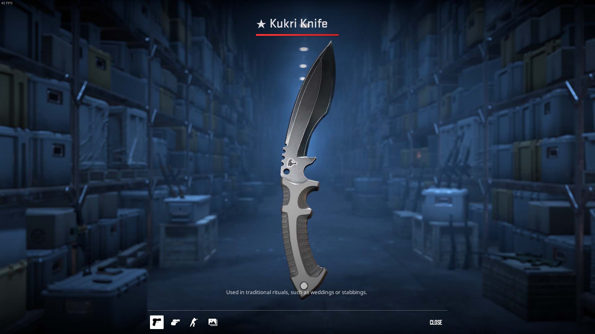 Kukri Knife, cs2 kilowatt case skin