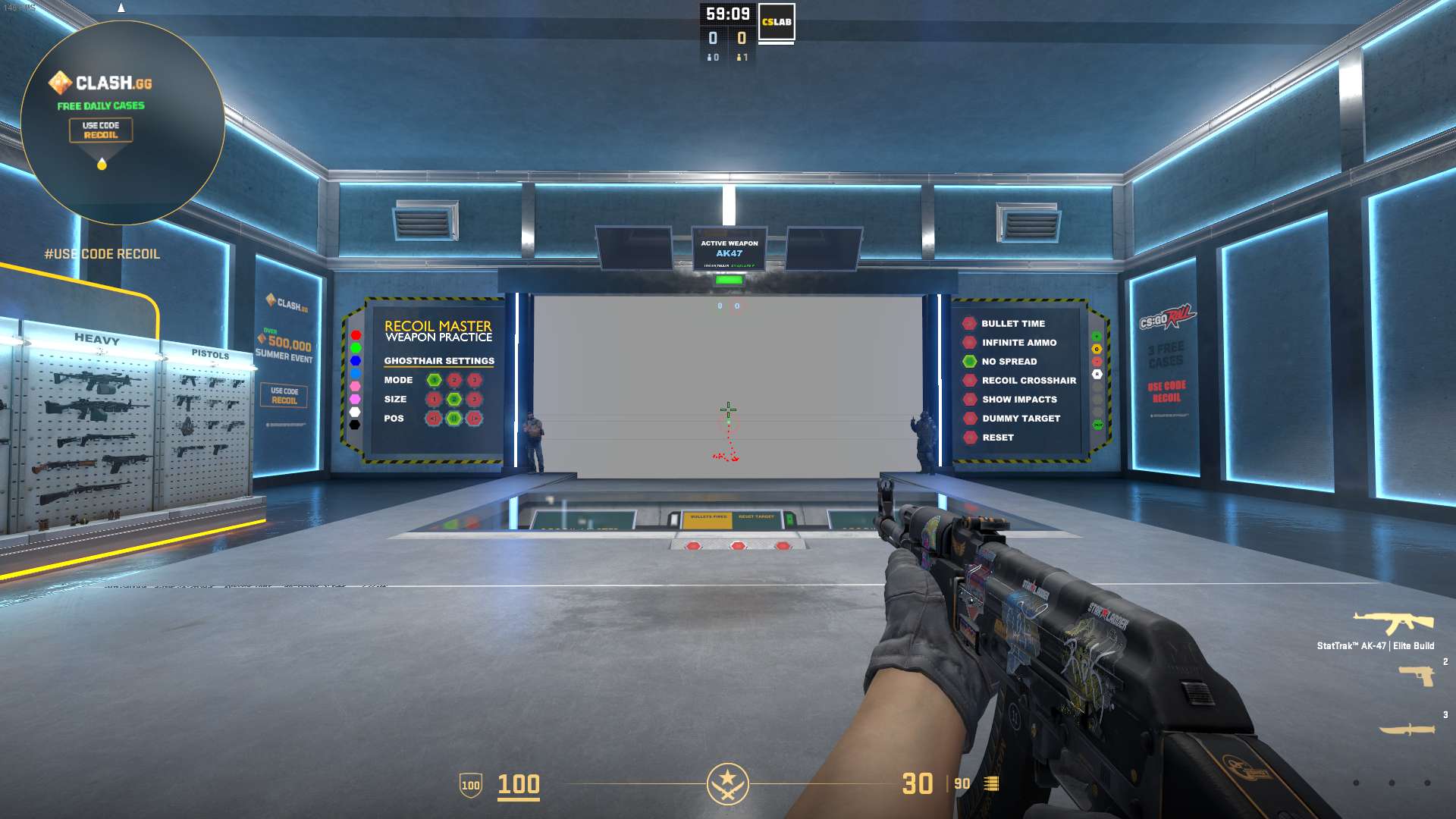 CS2 recoil spray master training map