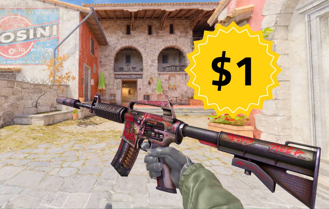 Best budget CS2 skins under 1 dollar