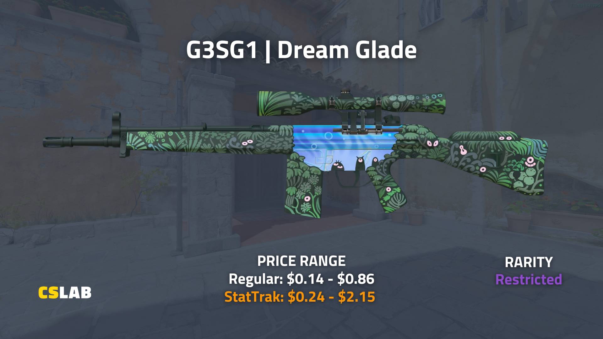 CS2 Dreams & Nightmares Case, G3SG1 _ Dream Glade skin