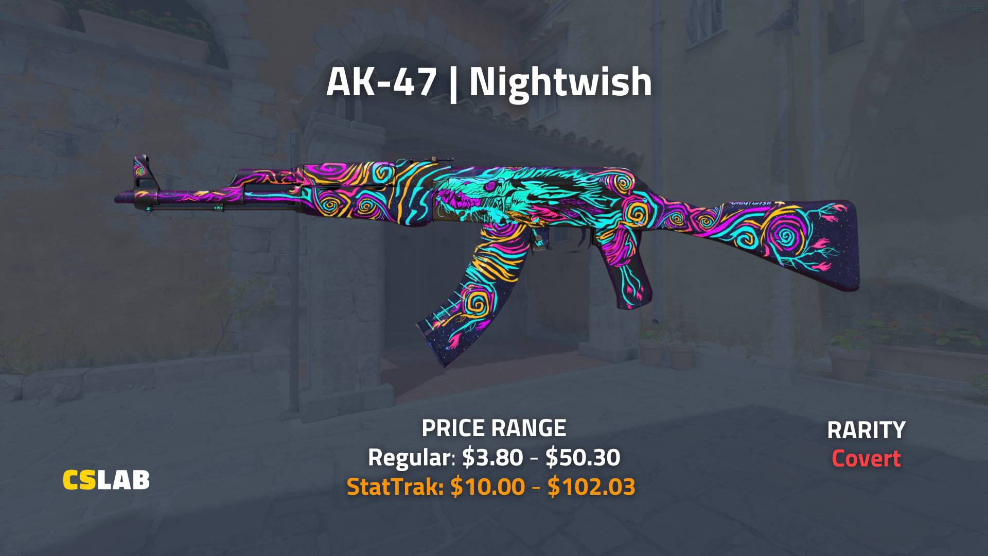 CS2 Dreams & Nightmares Case Skin, AK-47 Nightwish skin