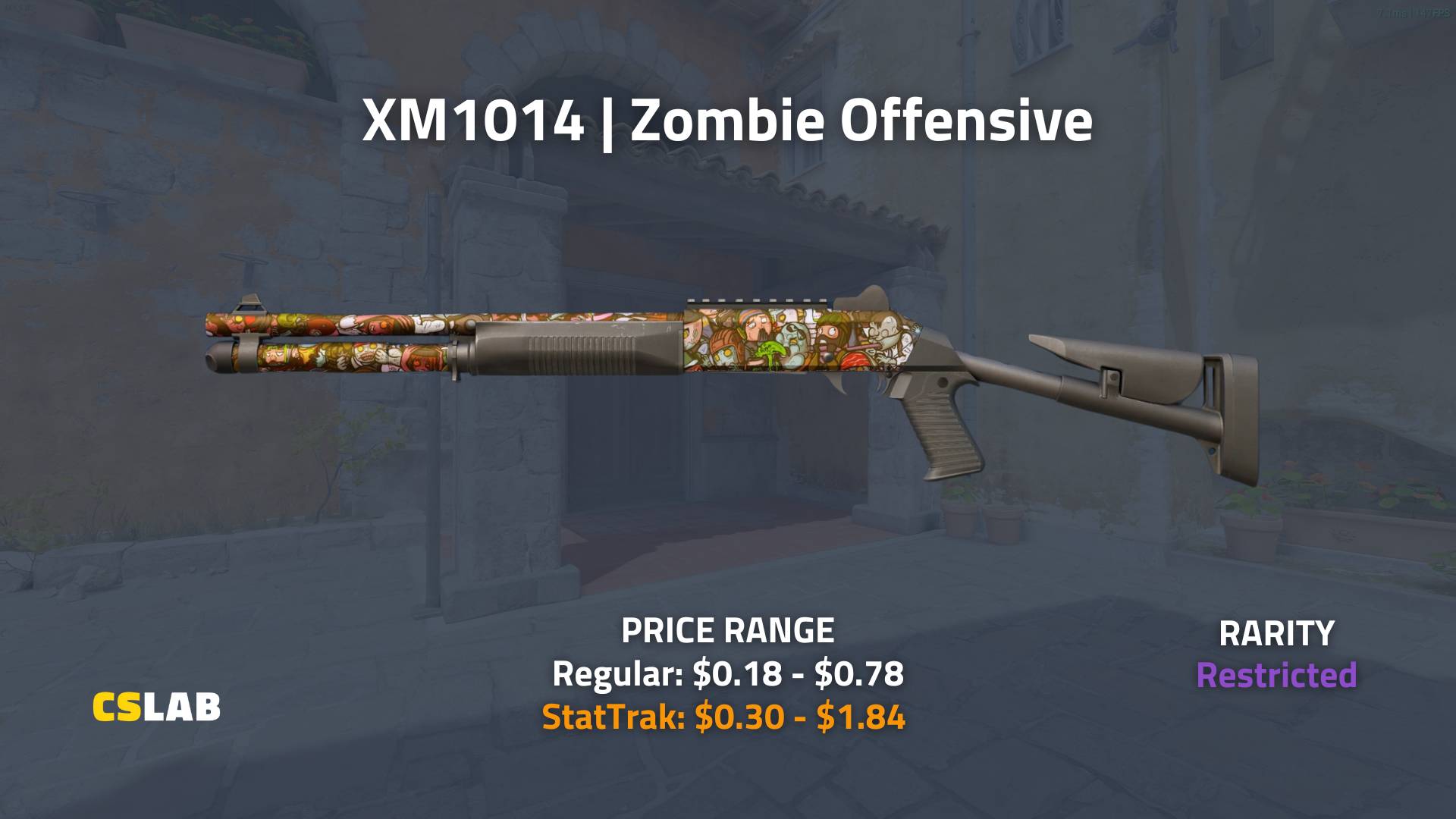 CS2 Dreams & Nightmares Case, XM1014 Zombie Offensive skin