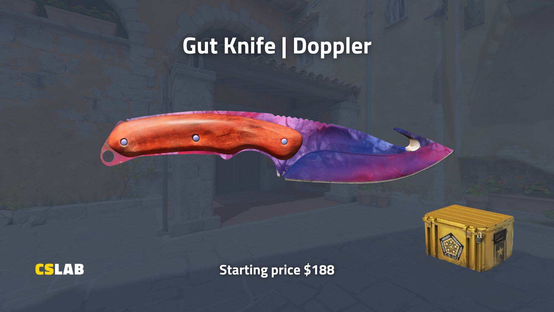 CS2 budget knife skins, Gut Knife Doppler