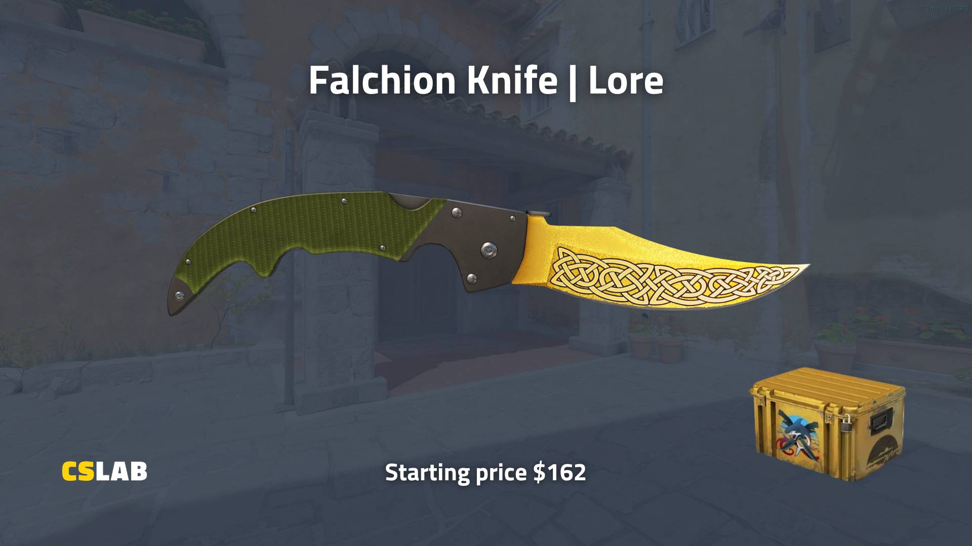 CS2 budget knife skins, Falchion Knife Lore