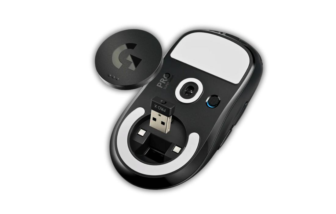 logitech g pro x superlight back view