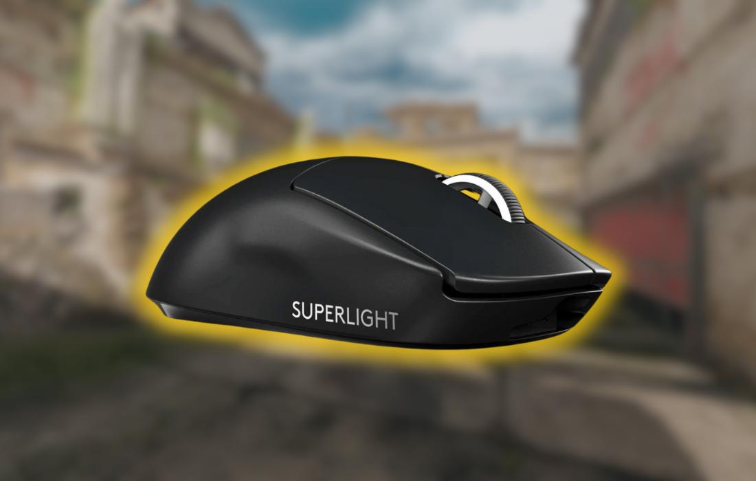 logitech g pro x superlight side view