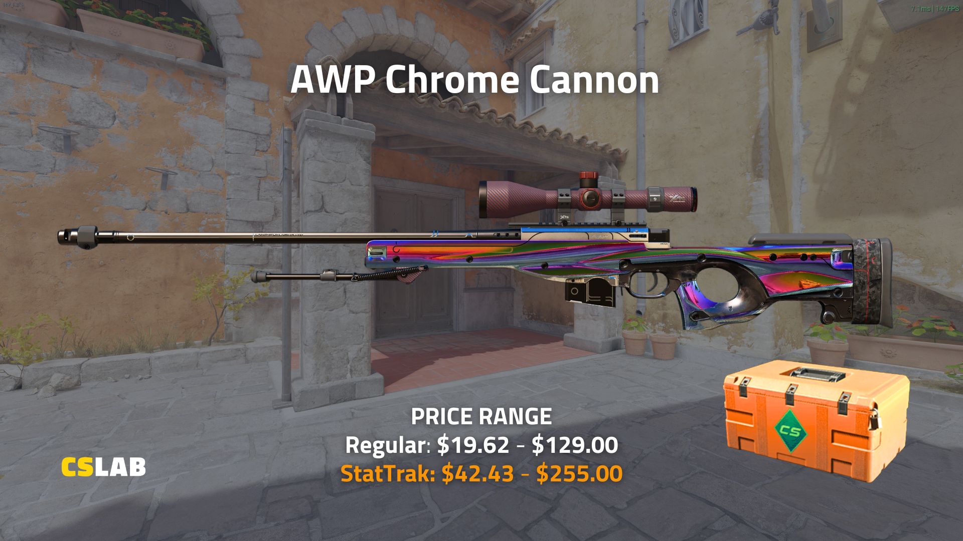 CS2 skin AWP Chrome Cannon