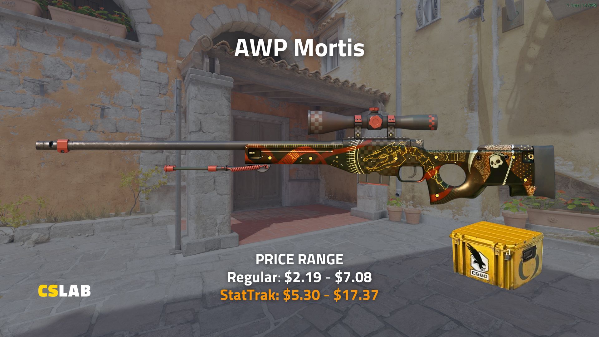 CS2 skin AWP Mortis