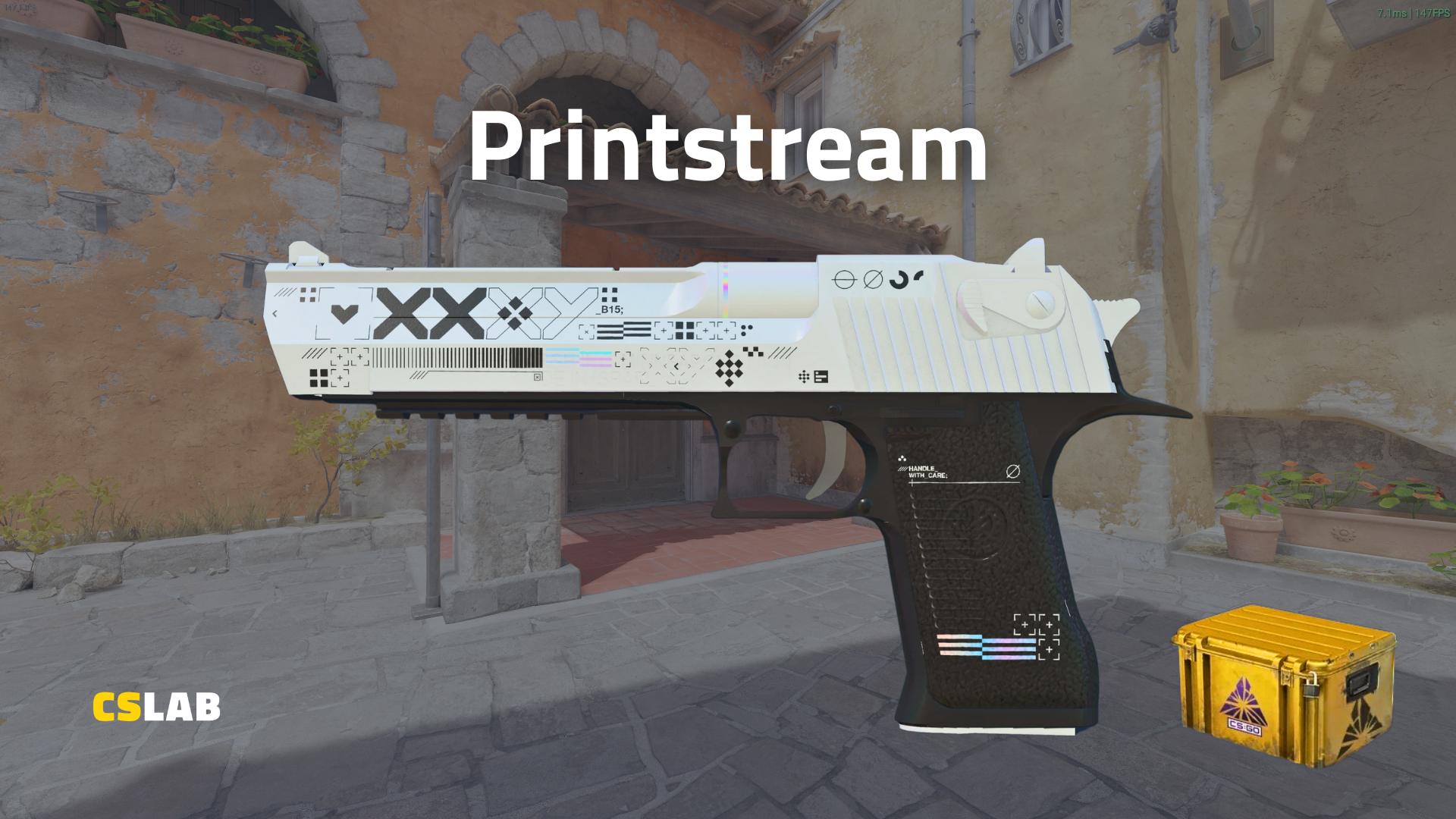 CS2 skin Deagle Printstream